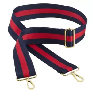 Bagbase Boutique Striped Adjustable Bag Strap (One Size) (Navy/Red)