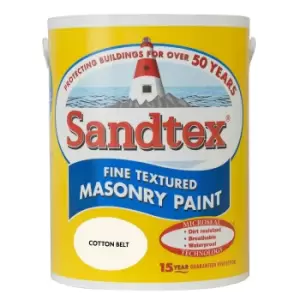 Sandtex Textured Masonry Paint, 5L, Cotton Belt