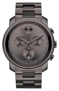 Movado bold Large Chronograph Gunmetal Gray Ion-plated Watch