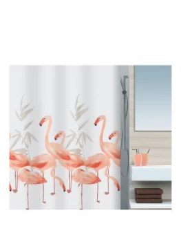 Spirella Flamingo Shower Curtain 180 X 180Cm