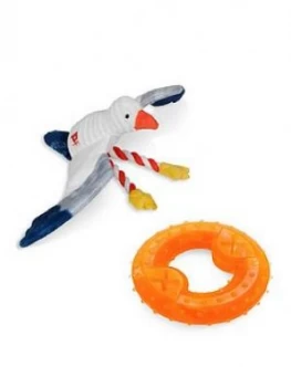 Petface Sandpiper Sammi Seagull & Cooling Freeze Ring Toys