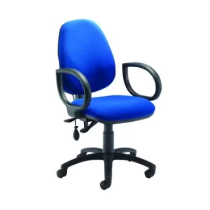 Intro High Back Posture Chair Fixed Arms Royal Blue KF822813