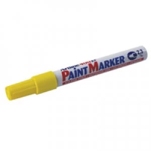 Artline 400 Medium Yellow Bullet Tip Paint Marker Pack of 12 A4006