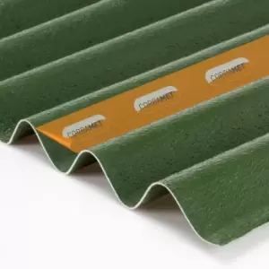 Corramet Green Corrugated Roof Sheet 950 x 2500mm - wilko