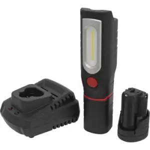 12V 360A‚A° Swivel Inspection Light Kit - 1.5Ah Battery & Charger - 8W COB LED