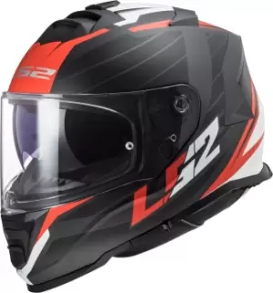 LS2 FF800 Storm Nerve Helmet, black-red Size M black-red, Size M