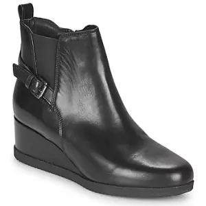 Geox ANYLLA WEDGE womens Low Ankle Boots in Black,2.5