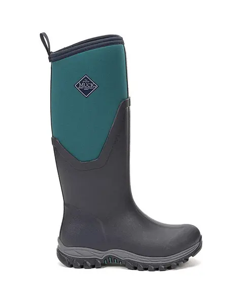 Muck Boots Arctic Sport II Tall Navy/Teal Female 5 SK38724