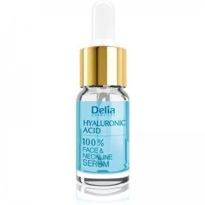 Delia Cosmetics Professional Face Care Hyaluronic Acid Intense Filling Anti-Wrinkle Serum with Hyaluronic Acid for Face, Neck and Chest 10ml