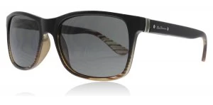Ben Sherman Alec Sunglasses Stripy Brown BLK 60mm