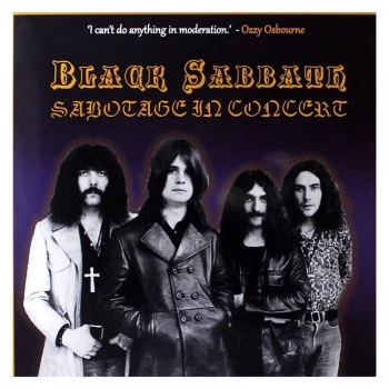 Black Sabbath - Sabotage In Concert Purple Cassette