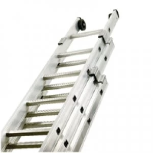 Slingsby Push Up Aluminium Ladder 3 Section 10 Rungs 328666