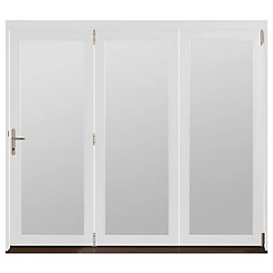 Jeld-Wen Bedgebury Finished Solid Hardwood Patio Bifold Door Set White - 2094 x 1794 mm