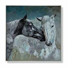 Art For The Home Wild Horses 70 x 70 Cotton canvas, MDF frames