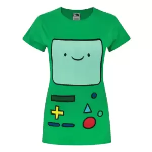 Adventure Time Womens/Ladies BMO T-Shirt (XL) (Green)