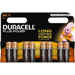 Duracell Plus Power AA Batteries - 8 Pack