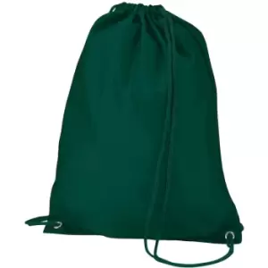 Gymsac Shoulder Carry Bag - 7 Litres (Pack of 2) (One Size) (Bottle Green) - Quadra