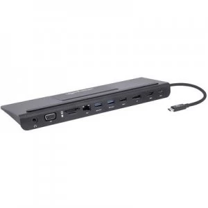 Manhattan 153478 USB-C laptop docking station Compatible with: Universal Charging function