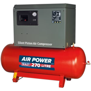 Sealey SAC42755BL Low Noise Air Compressor 270 LItre 415v