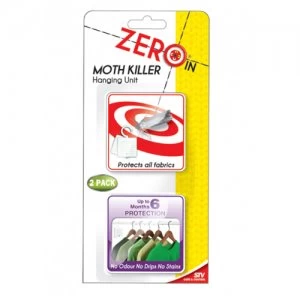 Zeroin Moth Killer Hanging Unit Twin Pack