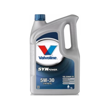 5w30 Fully Synthetic SynPower FE 5W30 5 Litre Engine Oil - 872552 - Valvoline