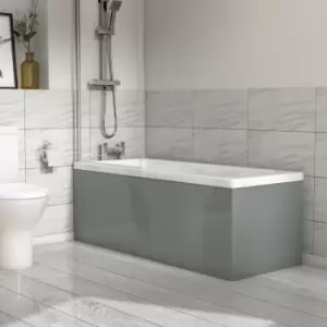 1600mm Light Grey Front Bath Panel - Pendle