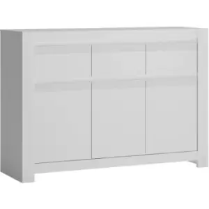 Furniture To Go - Novi 3 Door 3 Drawer Cabinet in Alpine White - Alpine White