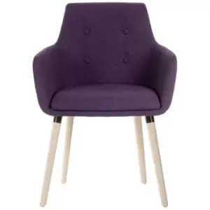Teknik 4 Legged Soft Padded Office Chair - Plum