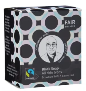 Fair Squared Facial Black Soap All Skin Types (includes cotton soap bag) 2x80g