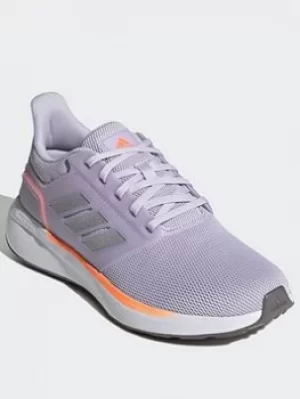 adidas Eq19 Run Shoes, Purple/Silver/Orange, Size 7, Women