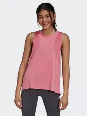 adidas Own The Run Tank Top, Red Size M Women