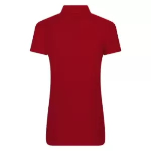 PRO RTX Womens/Ladies Pro Piqu Polo Shirt (2XL) (Red)