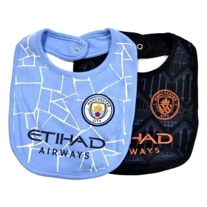 Man City Two Pack Bib Set Home And Away One Size