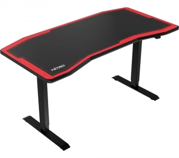 NITRO CONCEPTS D16E Carbon Gaming Desk Black & Red, Black