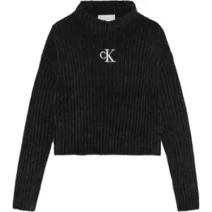 Calvin Klein Jeans Chenille Monogram Sweater - Black