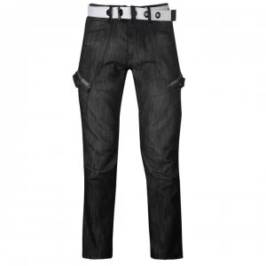 Airwalk Belted Cargo Jeans Mens - Black II