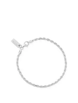 Chlobo Sparkle Rope Chain 925 Sterling Silver Bracelet