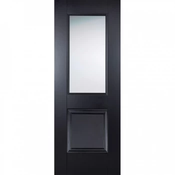LPD Arnhem Black Primed Glazed Internal Door - 1981mm x 838mm (78 inch x 33 inch)
