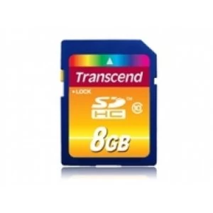 Transcend 8GB Secure Digital High Capacity Class 10 Flash Card TS8GSDHC10