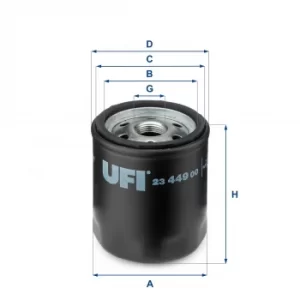 2344900 UFI Oil Filter Oil Spin-On