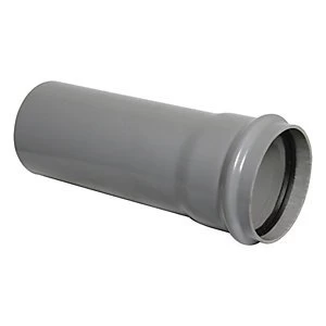 FloPlast SP8G Soil Pipe Single 1m - Grey 110mm