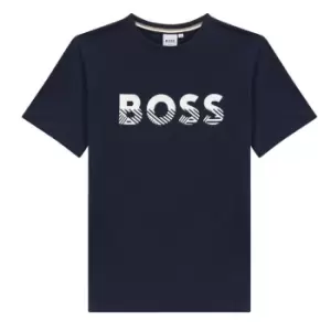 Boss Boss Bold Logo T-Shirt Junior Boys - Blue