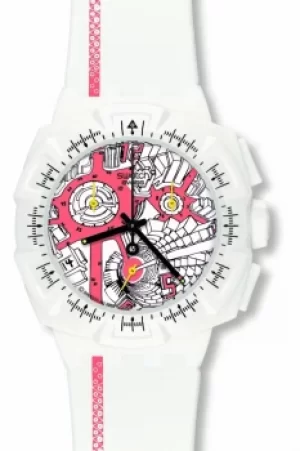 Mens Swatch Street Map Flash Chronograph Watch SUIW411