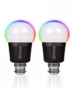 Veho Kasa Bluetooth Smart LED Light Bulb B22 Twin Pack