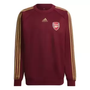 adidas Arsenal FC Training Crew Sweatshirt Mens - Red