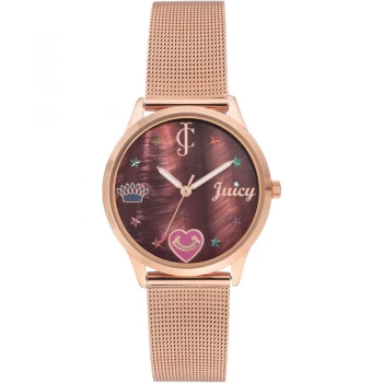 Juicy Couture Brown And Rose Gold 'Black Label' Ladies Watch - JC/1024BMRG - multicoloured
