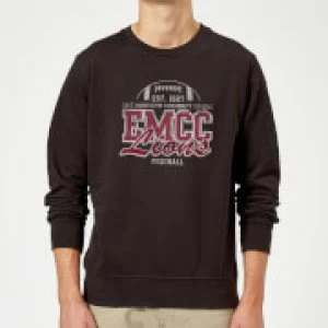 East Mississippi Community College Lions Distressed Sweatshirt - Black - 5XL