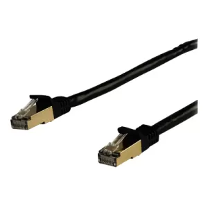 5m Black CAT6a Ethernet RJ45 STP Cable