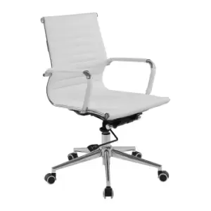 Nautilus Aura Medium Back Chair, white