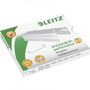 Leitz 26/6 Power Performance P3 5572-00-00 Staple 1000 pcs 1.000 pcs/pack Stapling capacity: 30 sheets